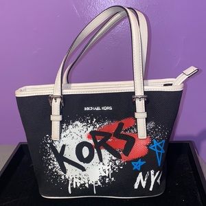 EUC Michael Kors Canvas Mini Tote